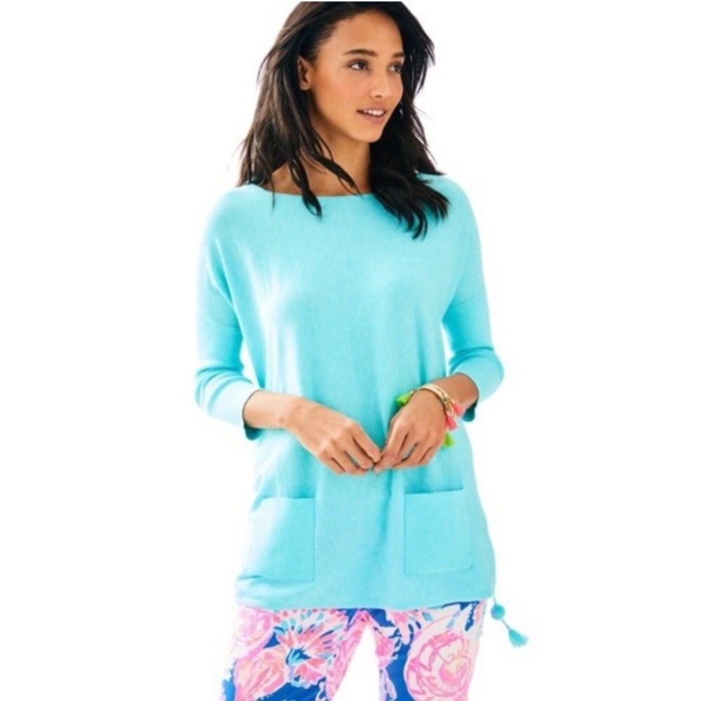 Lilly Pulitzer Elba Sweater in Seasalt Blue